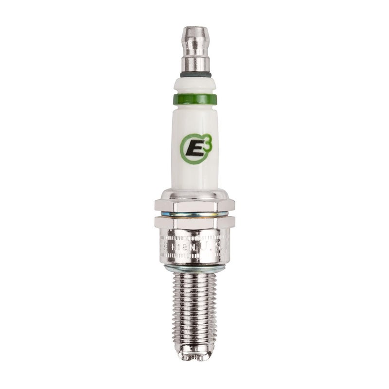 E3 Spark Plugs E3.38 Premium Powersports Spark Plug with DiamondFIRE Technology, 10mm, 0.750â€ Reach, Gasket Seat, For Honda, Suzuki, Yamaha, and Other High RPM Engines, Pack of 1 - Image 1